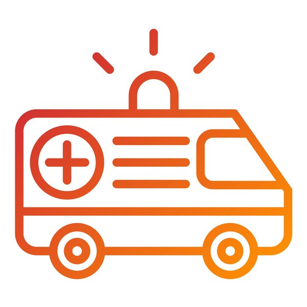 Vectorontwerp Ambulance Icon Style