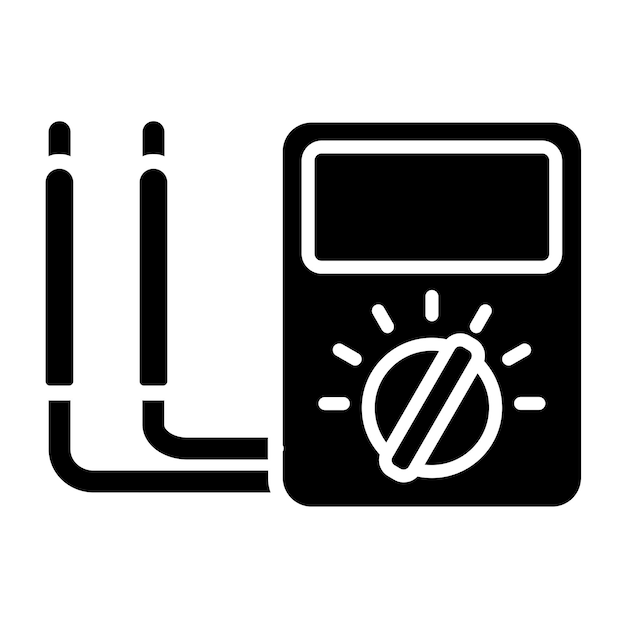 Vectorontwerp Ammeter Icon Style