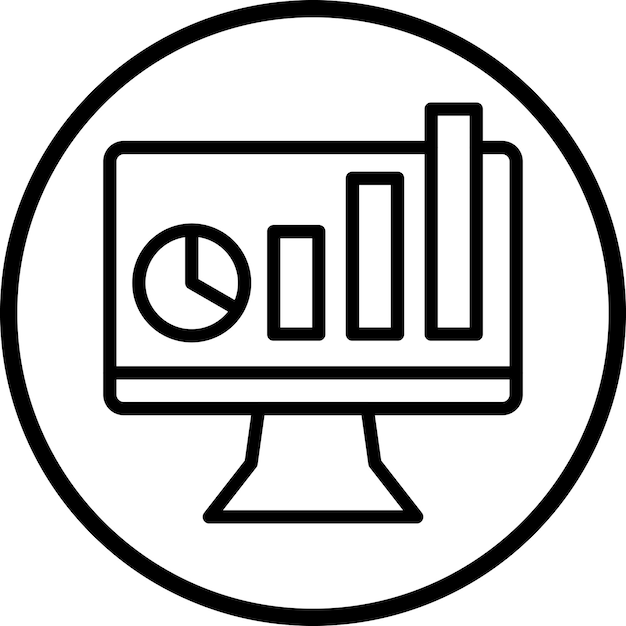 Vectorontwerp Analytics Icon Style
