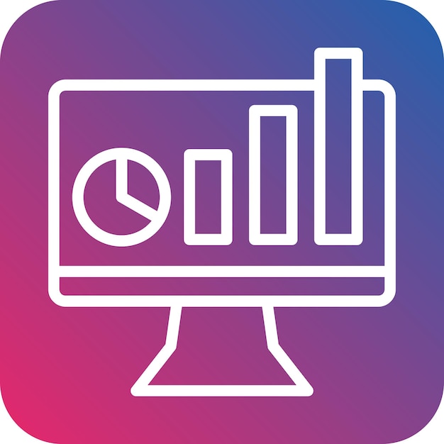 Vectorontwerp Analytics Icon Style