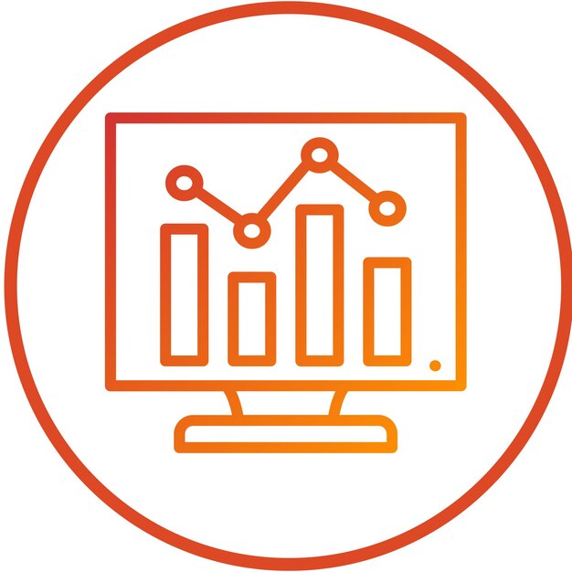 Vectorontwerp Analytics Icon Style