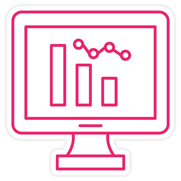 Vectorontwerp Analytics Icon Style