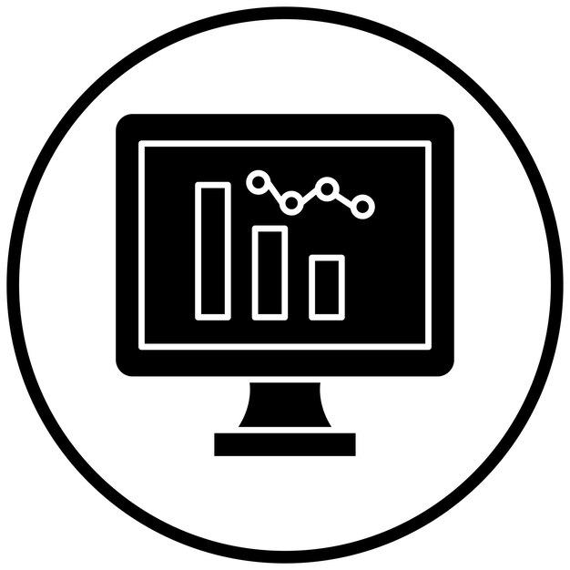 Vectorontwerp Analytics Icon Style