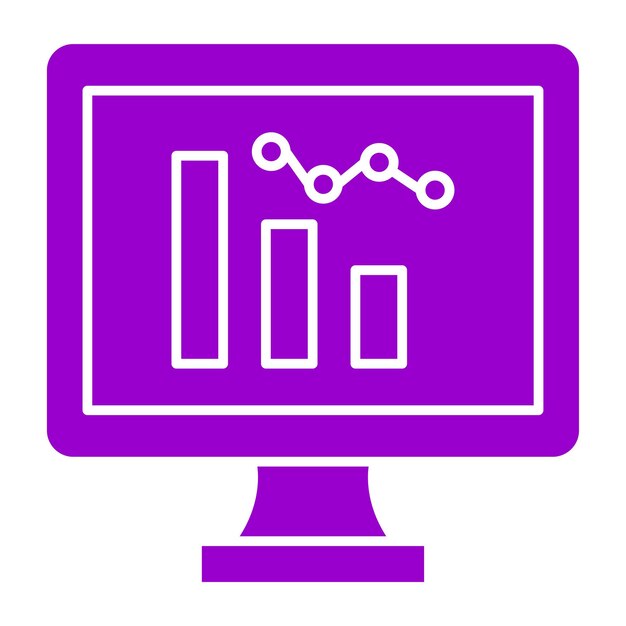 Vectorontwerp Analytics Icon Style
