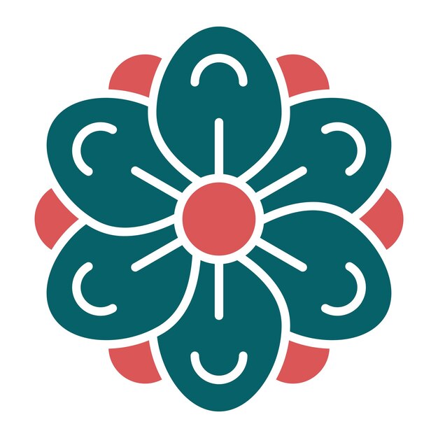 Vectorontwerp Anemone Icon Style