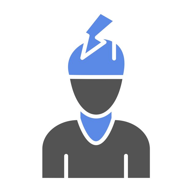 Vectorontwerp angststoornis Icon Style