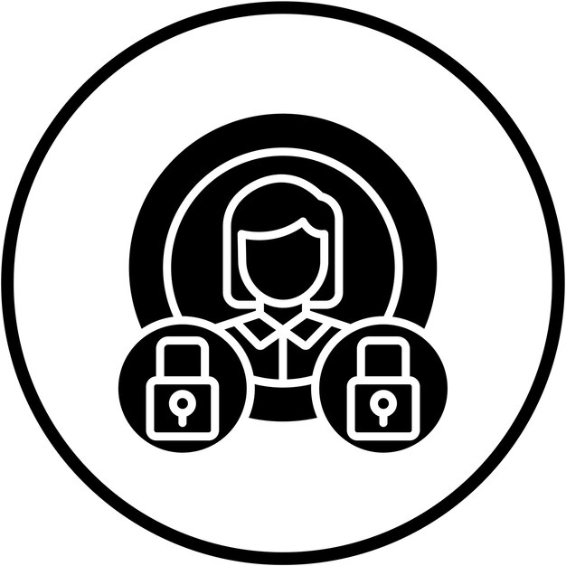 Vectorontwerp Anonymisatie Icon Stijl