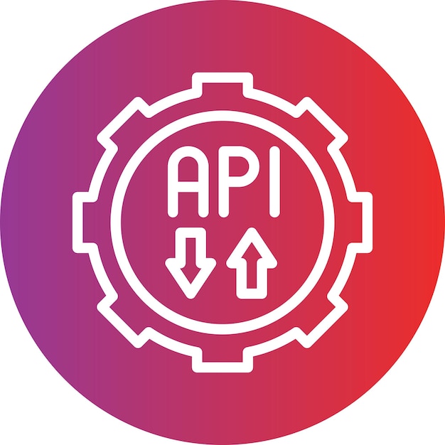 Vectorontwerp Api Icon Style