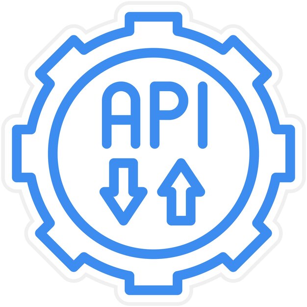 Vectorontwerp Api Icon Style