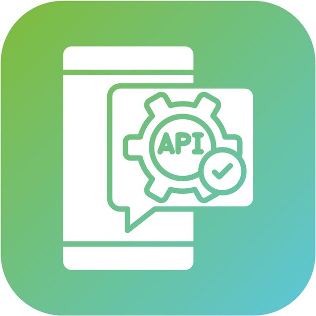 Vectorontwerp Api Icon Style