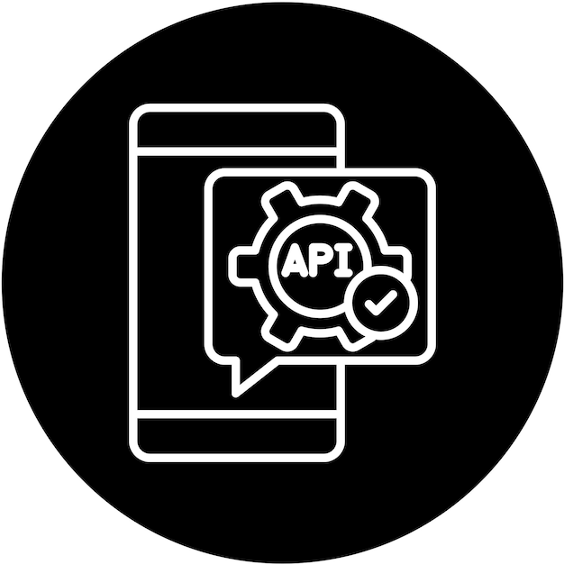 Vector vectorontwerp api icon style