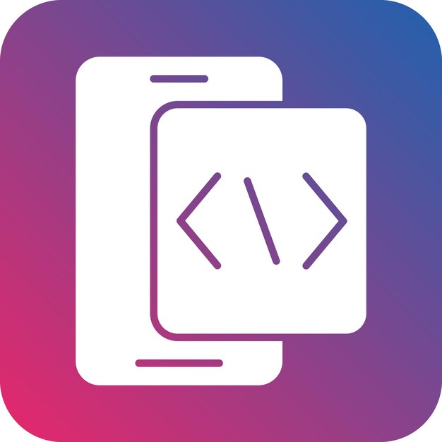 Vectorontwerp Appontwikkeling Icon Stijl