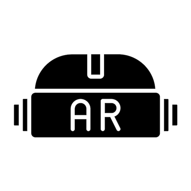 Vectorontwerp Ar Helmet Icon Style