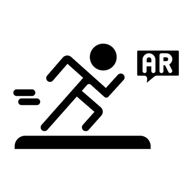 Vectorontwerp Ar Running Game Icon Style