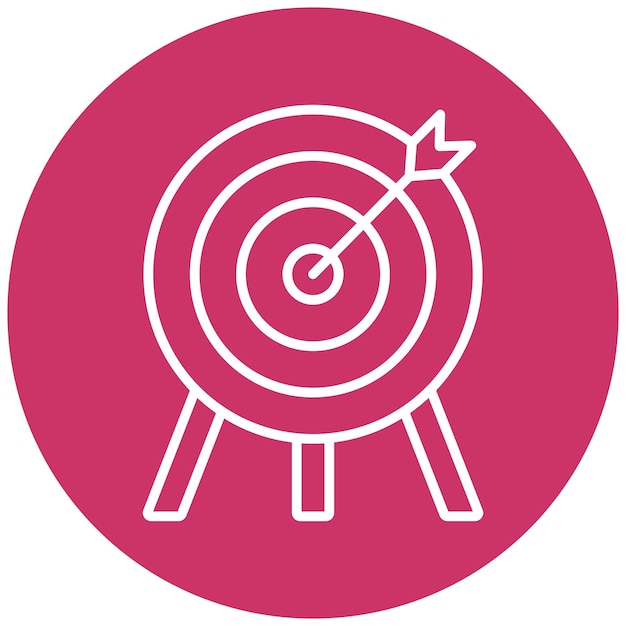 Vector vectorontwerp archery icon style