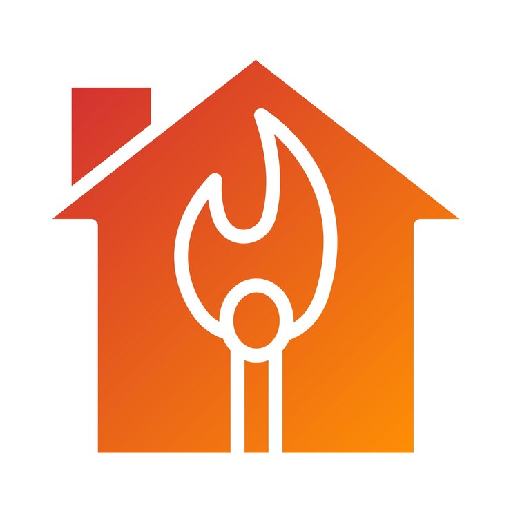 Vector vectorontwerp arson icon style