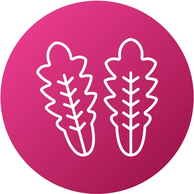 Vectorontwerp Arugula Icon Style