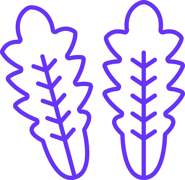 Vectorontwerp Arugula Icon Style