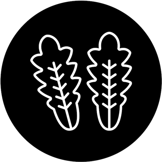 Vectorontwerp Arugula Icon Style