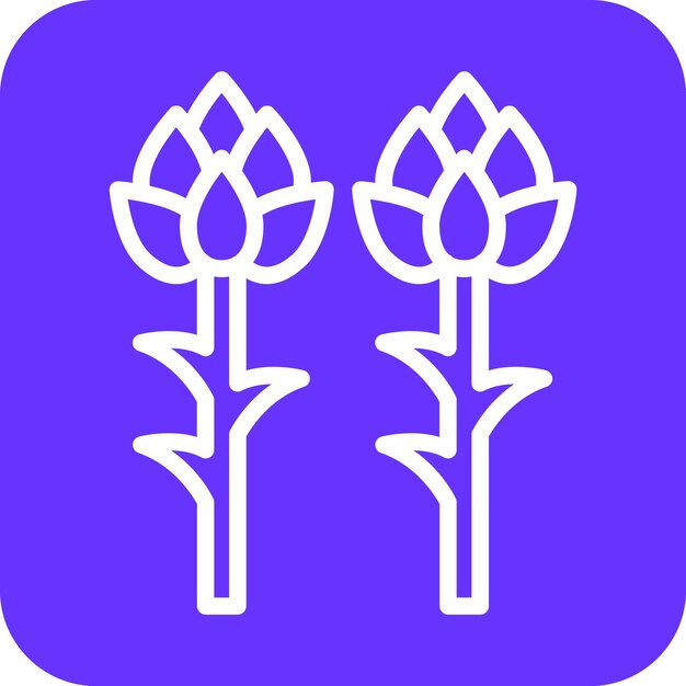 Vectorontwerp Asparagus Icon Style