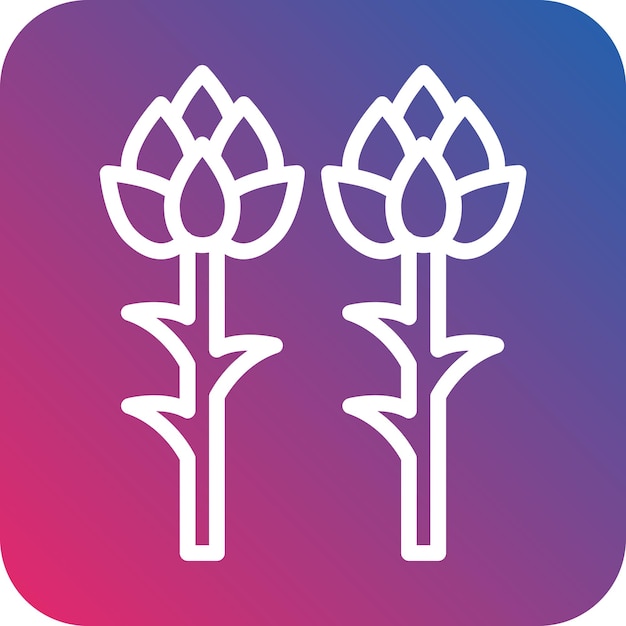 Vectorontwerp Asparagus Icon Style