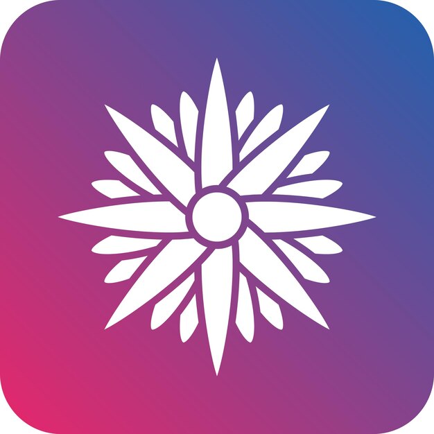 Vectorontwerp Aster Icon Style