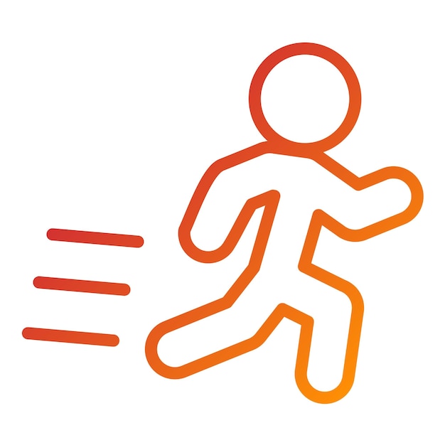 Vectorontwerp Atleet Icon Style