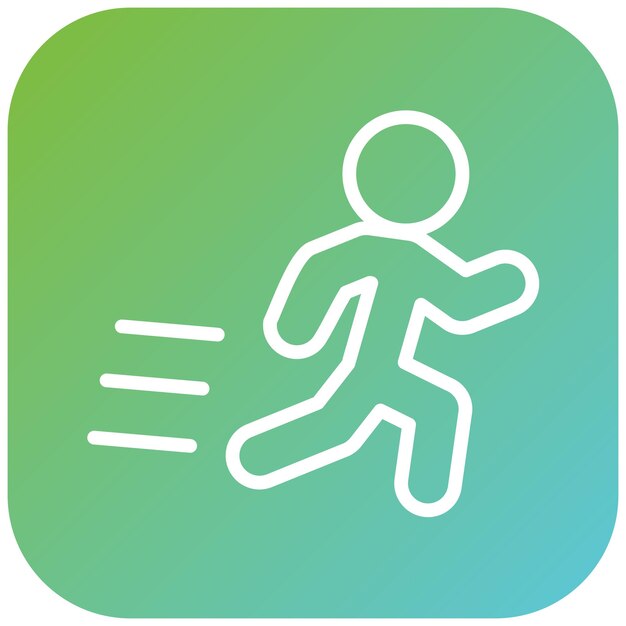 Vectorontwerp Atleet Icon Style