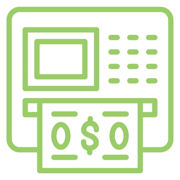 Vectorontwerp Atm Icon Style