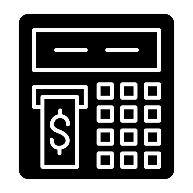 Vectorontwerp Atm Icon Style