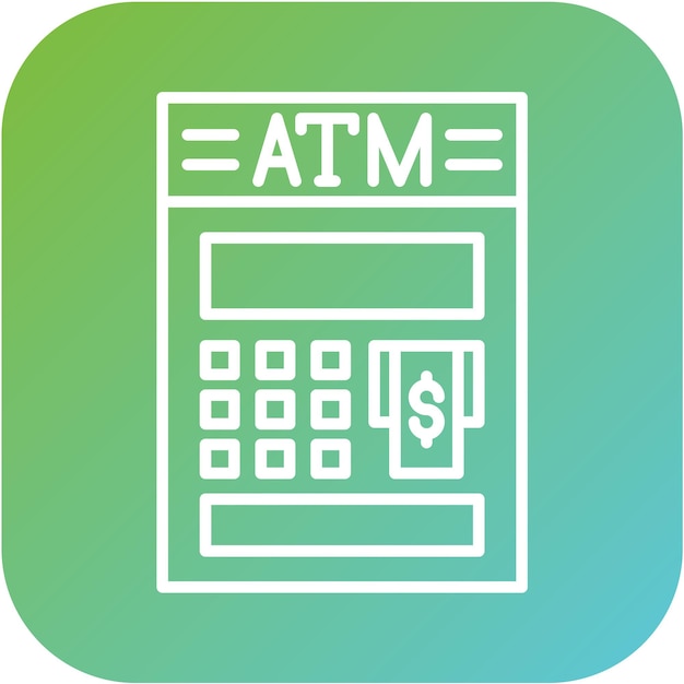 Vectorontwerp Atm Icon Style