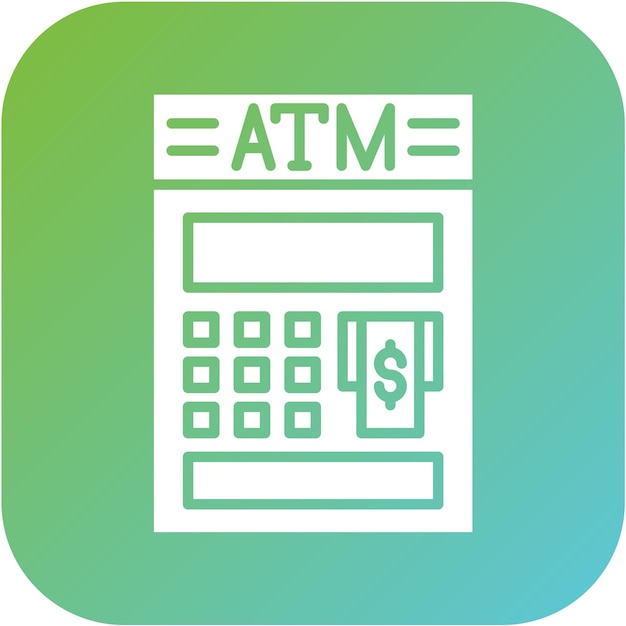 Vectorontwerp Atm Icon Style