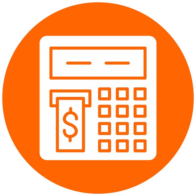 Vectorontwerp Atm Icon Style