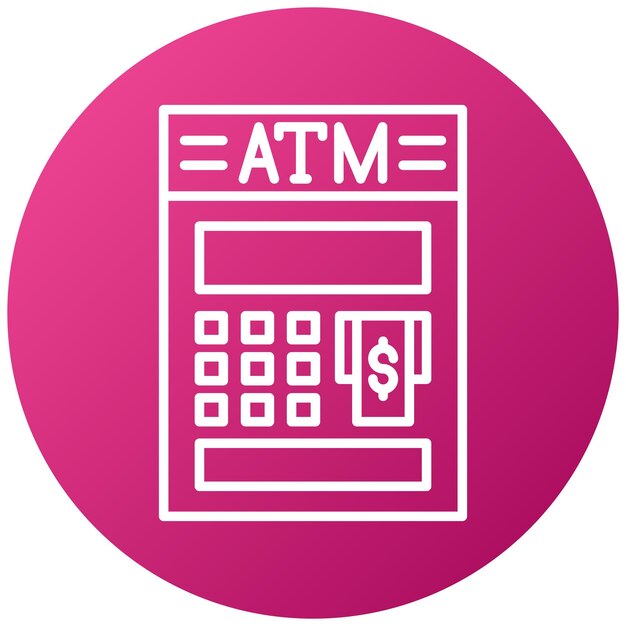 Vectorontwerp Atm Icon Style