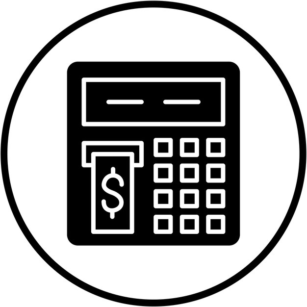 Vectorontwerp Atm Icon Style