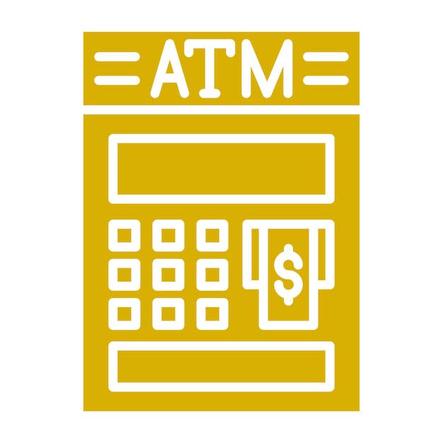 Vectorontwerp Atm Icon Style