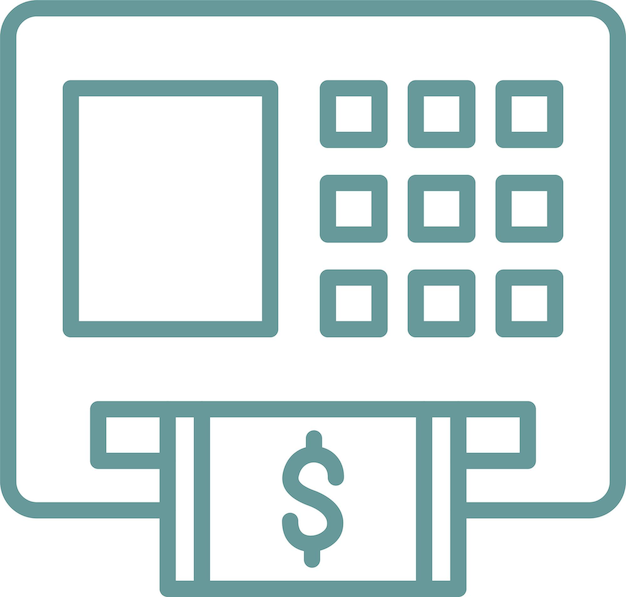 Vectorontwerp Atm Icon Style