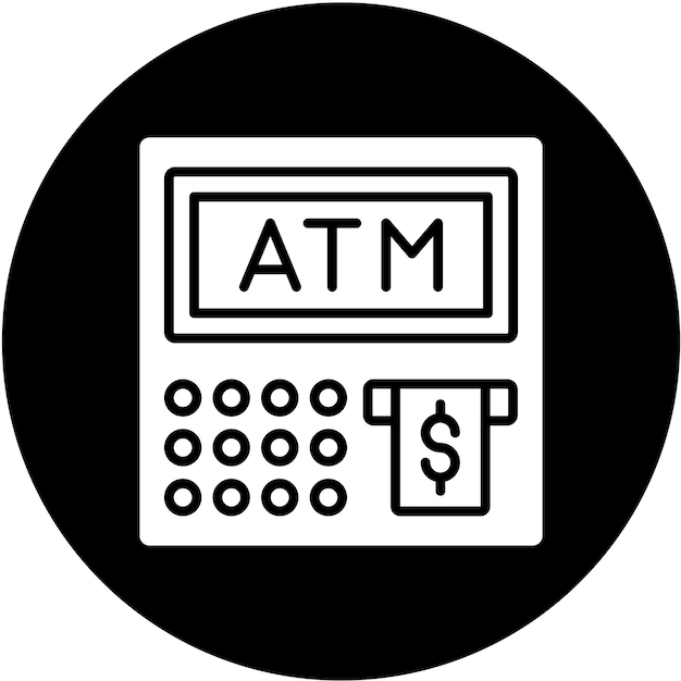Vectorontwerp Atm Icon Style