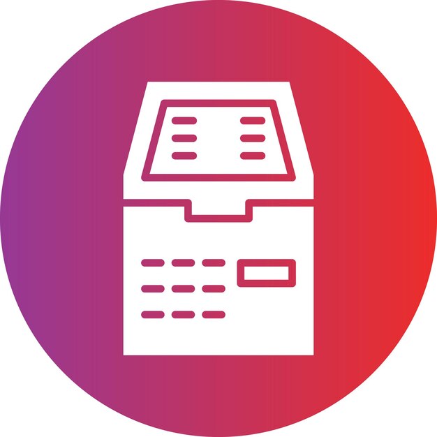 Vectorontwerp Atm Machine Icon Style