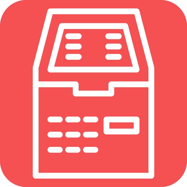 Vectorontwerp Atm Machine Icon Style