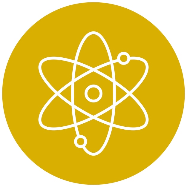 Vectorontwerp Atom Icon Style