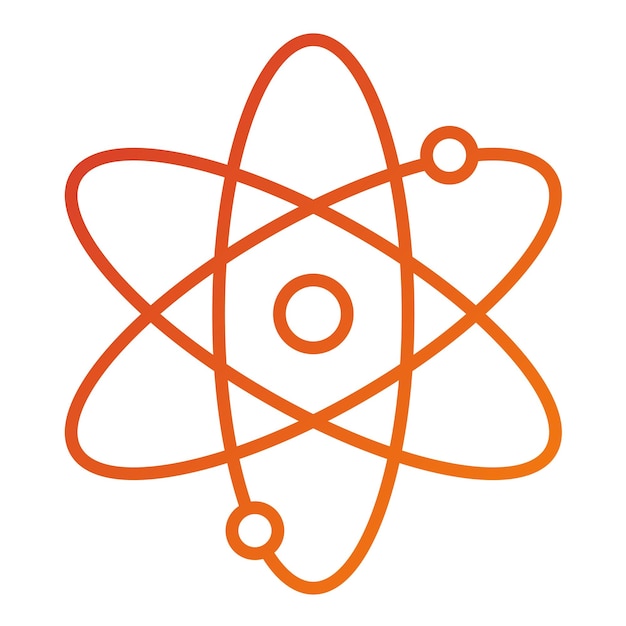 Vectorontwerp Atom Icon Style