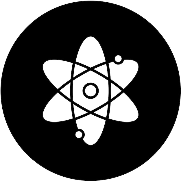 Vector vectorontwerp atom icon style