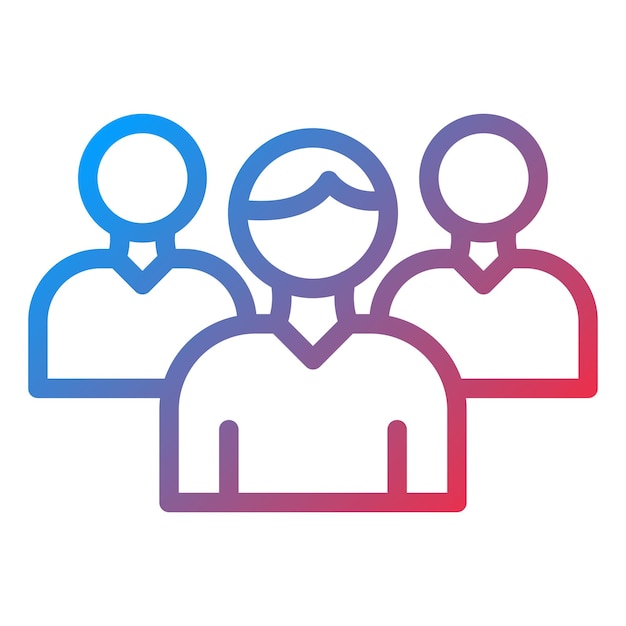 Vectorontwerp Audience Insight Icon Style