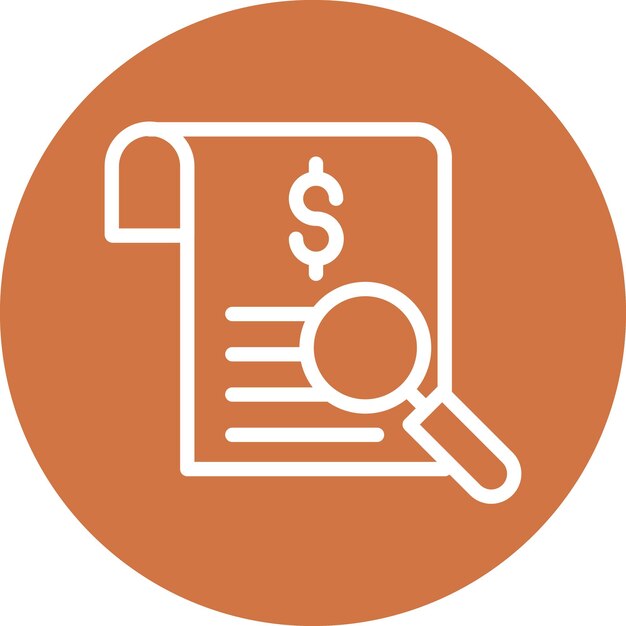 Vectorontwerp Audit Icon Style
