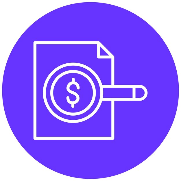 Vectorontwerp Audit Icon Style