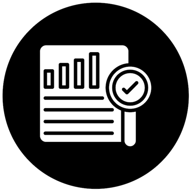 Vectorontwerp Auditing Icon Style