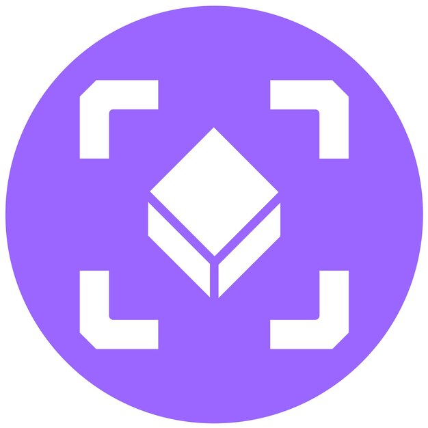 Vectorontwerp Augmented Reality Icon Style