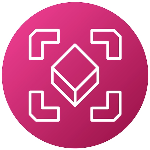 Vectorontwerp Augmented Reality Icon Style
