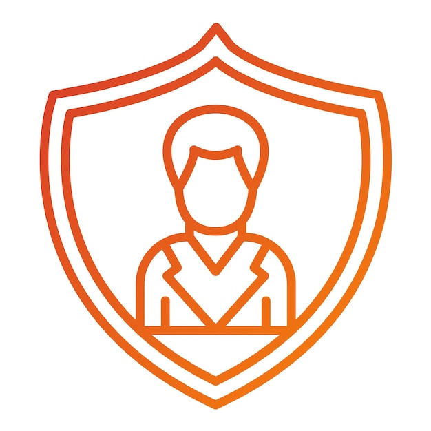 Vectorontwerp Authenticatie Icon Style
